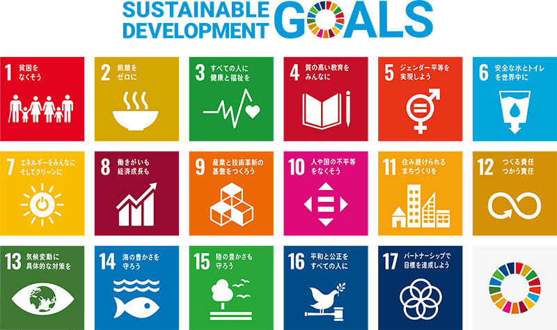 SDGsの目標17個のロゴ